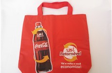 sacola retornável coca cola em lona